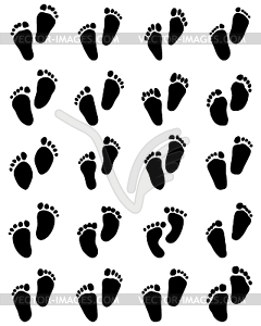 Baby feet - vector image