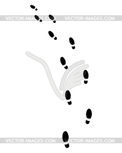 Shoes prints - vector clipart / vector image