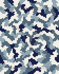 Seamless digital camouflage - vector image