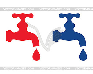 Water faucet - vector image