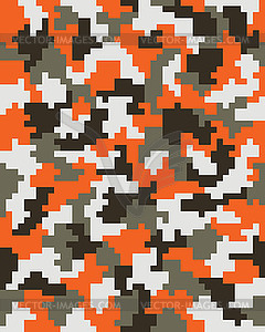 Seamless digital camouflage  - vector clip art