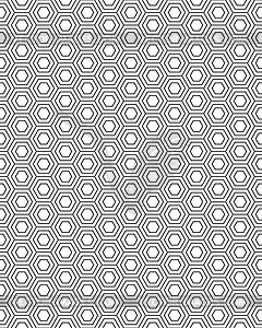 Honeycomb seamless pattern - white & black vector clipart