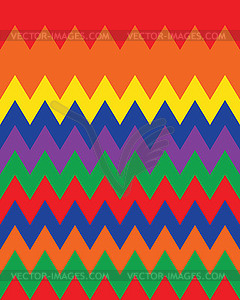 Seamless zigzag lines colored - vector clipart