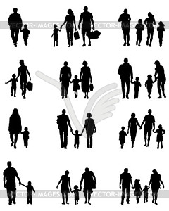 clip art black family