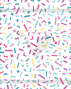 memphis style, seamless - vector clipart