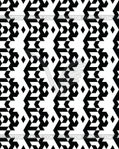 Seamless monochrome geometric patterns - vector clipart
