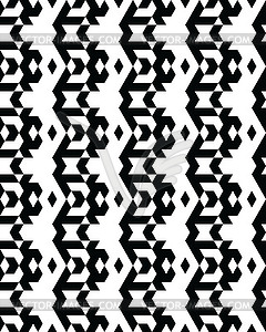 Seamless monochrome geometric patterns - vector clipart