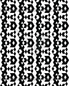 Seamless monochrome geometric patterns - vector clipart