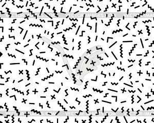 Confetti lines, memphis - vector image