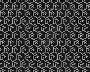 Hexagons, seamless pattern - vector clip art