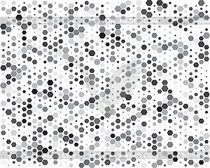 Hexagons, seamless pattern - vector clip art