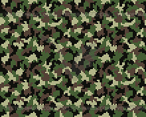 Digital military camouflage, Seamless  - vector clipart