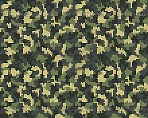 Digital camouflage, Seamless pattern  - vector image
