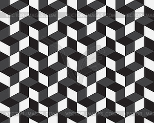 Geometric gray seamless pattern - vector clip art