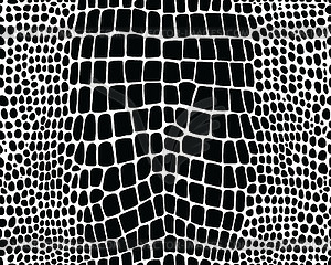 Seamless pattern of alligator skin  - vector image