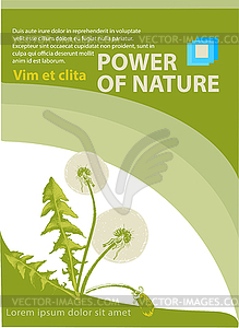 Power of nature - vector image