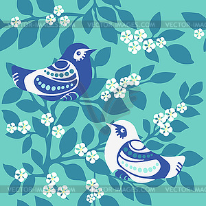 Orn birds - royalty-free vector clipart