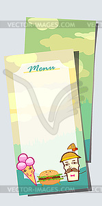 Menu new - vector clipart