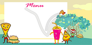 Menu new - vector clip art