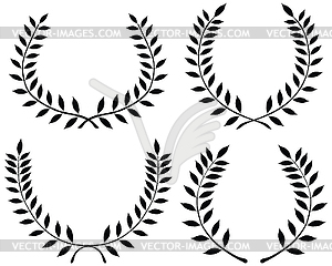 Laurel wreaths - vector clipart / vector image