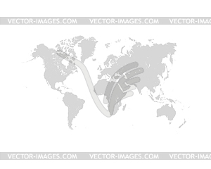 World map - vector clipart