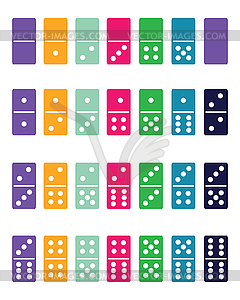 Colorful domino - vector image