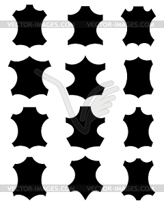 Leather sign 2 - vector clip art