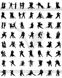 Tango players - vector image