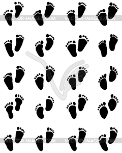 Baby feet - royalty-free vector clipart