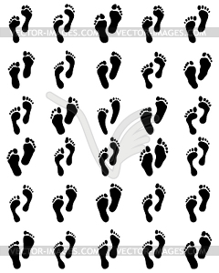 Human feet - vector EPS clipart