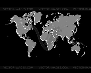 World map - vector clipart