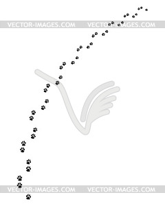  trail of dog - royalty-free vector clipart