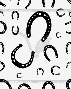 Silhouettes of horseshoes - vector image