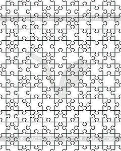 White puzzle, seamless - vector clip art