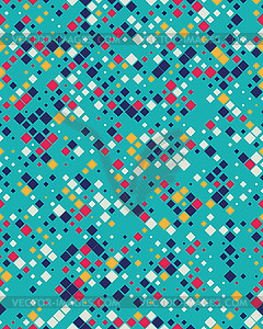 Square mosaic pattern background - color vector clipart