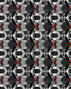 Seamless geometric polygons patterns - vector image