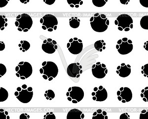 Seamless footprints of elephantons - vector clipart / vector image