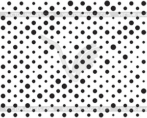 Black circles, seamless  pattern - royalty-free vector image