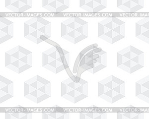 Honeycomb seamless pattern - vector image