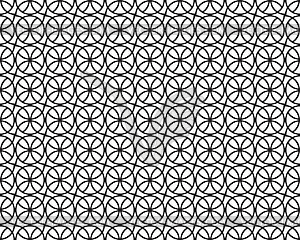 Seamless of black figures pattern - vector clipart