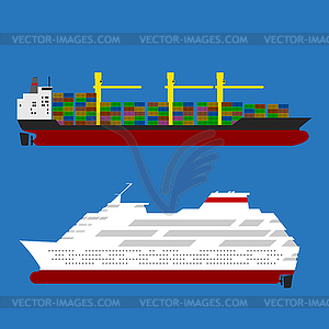 Ships - vector clipart