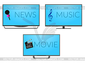 TV set - vector clipart