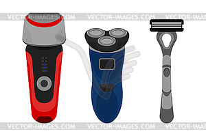 Shavers - vector image