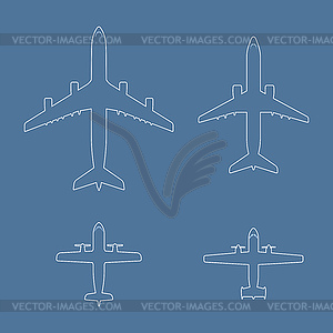 Airplane icon - vector clip art