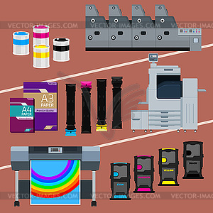 Polygraph set - vector image