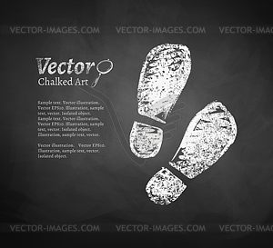 Footprints - vector image