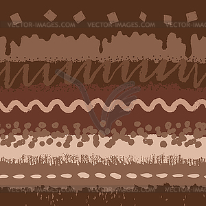 Chocolate cake seamless pattern - vector clip art