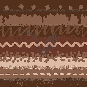 Chocolate cake seamless pattern - vector clip art