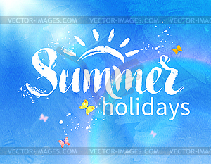 Summer holidays background - vector EPS clipart