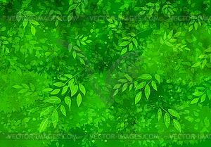 Background with leaves - vector clipart